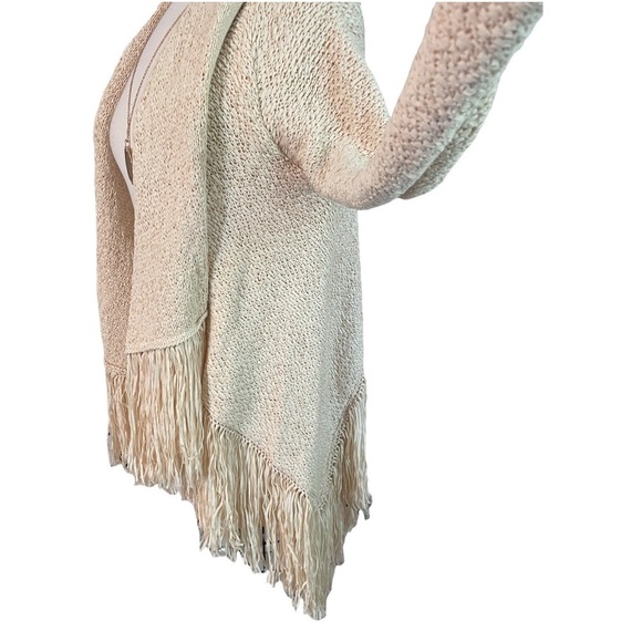 BCBG MaxAzria, fringe cardigan, EUC - Picture 3 of 7